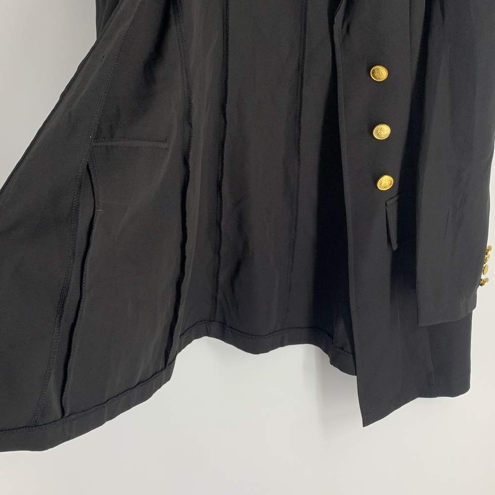 Sz M SHEIN Black women’s Blazer with Gold Buttons - Picture 9 of 10